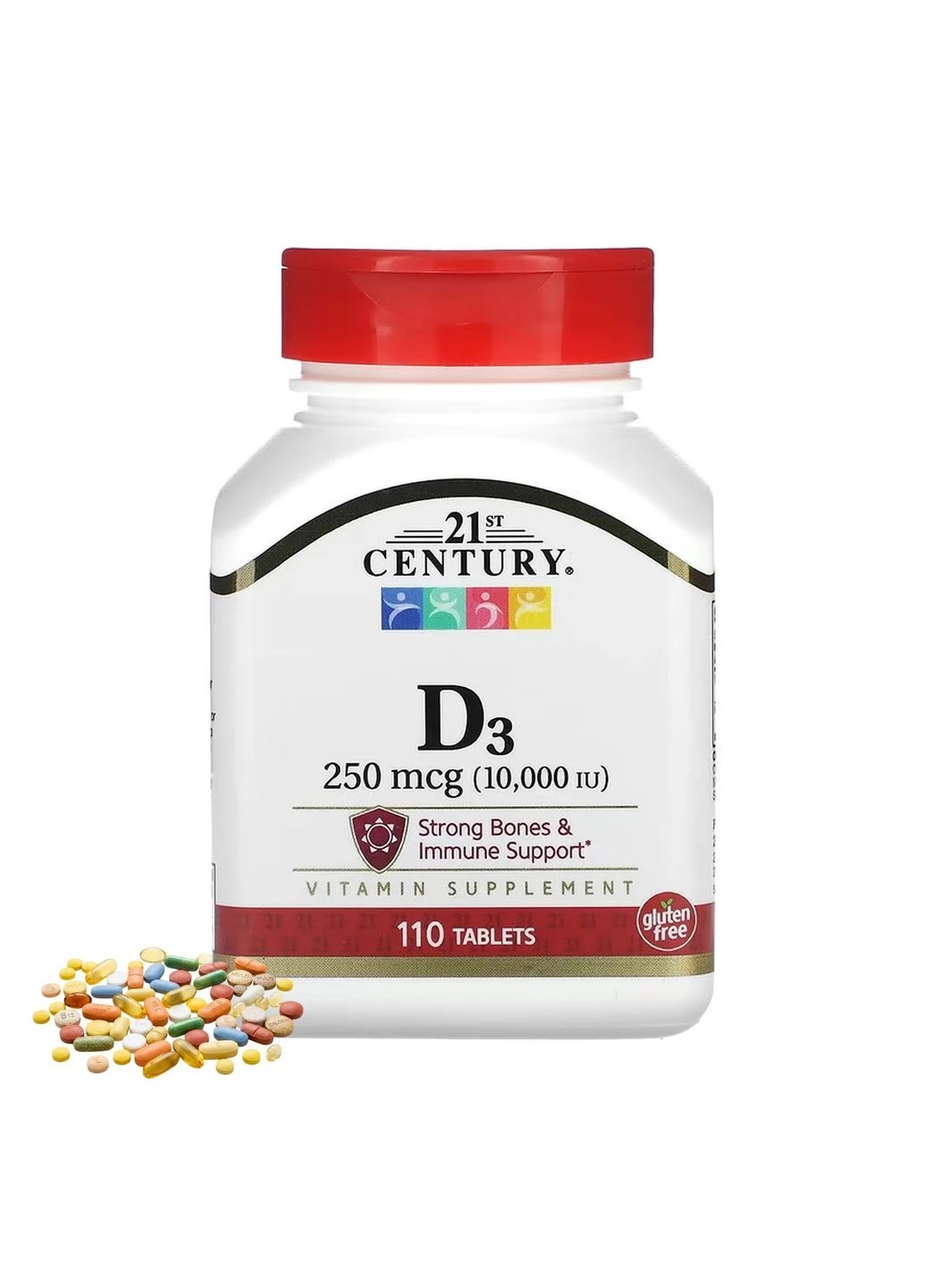 D3 250 mcg (10,000 IU) - 110 tabs 21st Century (371645853)