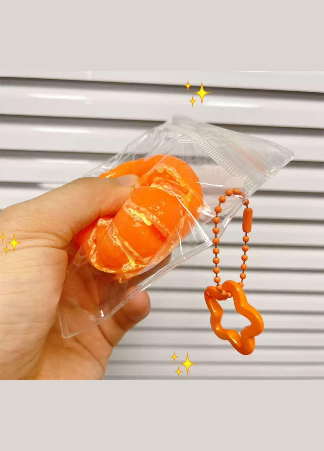 Сквіш антистрес Мандаринка, 4*3,5 см No Brand (333163505)