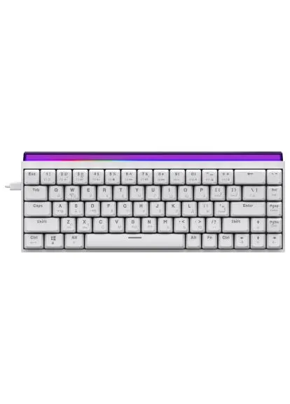 Клавіатура (NK68-R-W) Ajazz NK68 Red Switch USB UA White (379730682)