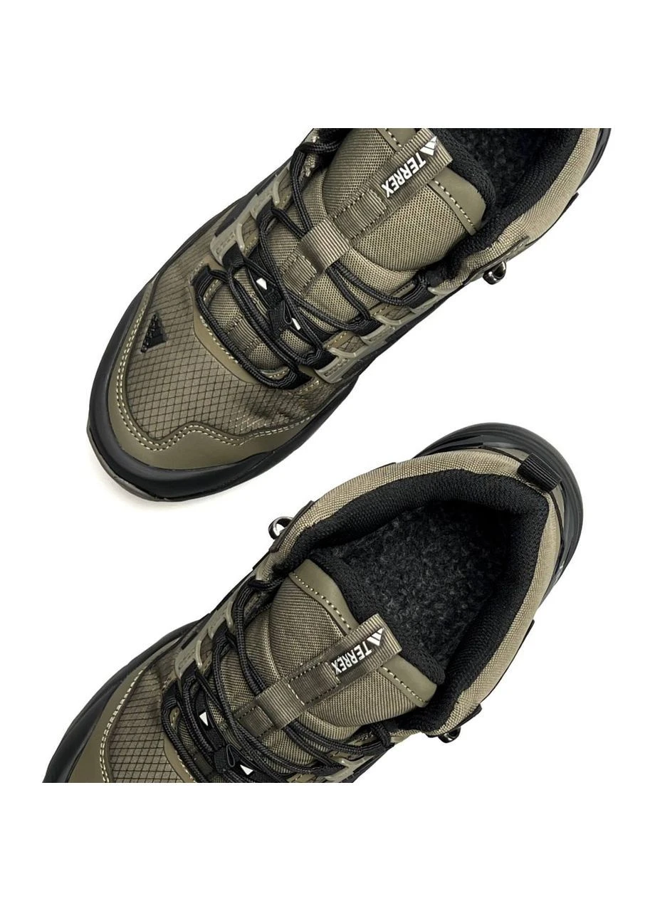 Хакі Зимовий чоловічі кросівки khaki black adidas Terrex Fur
