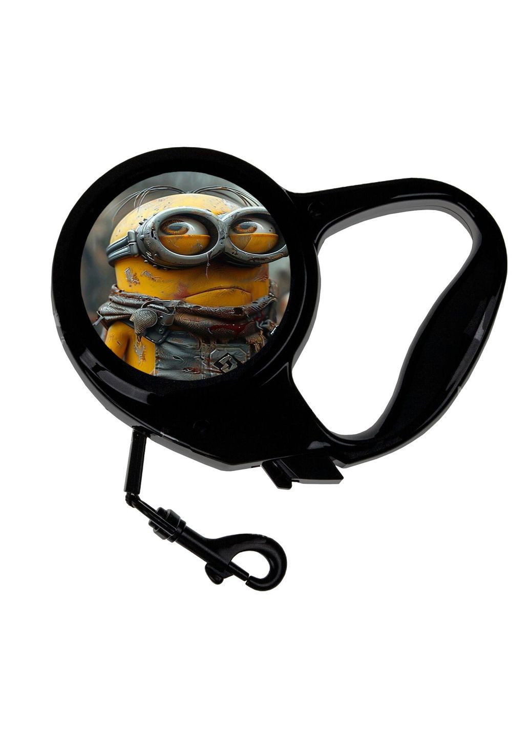 Поводок-рулетка для животных с принтом миньон арт 3 м черный No Brand (309154146)