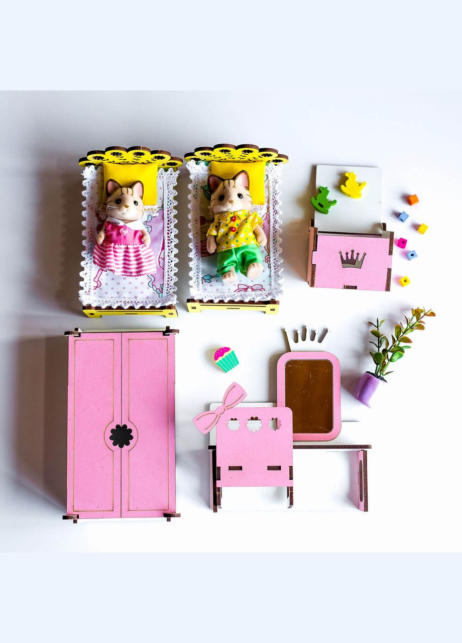 Ігоровий набір "Спальня New" для ляльок LOL (kml012) NestWood (303632954)