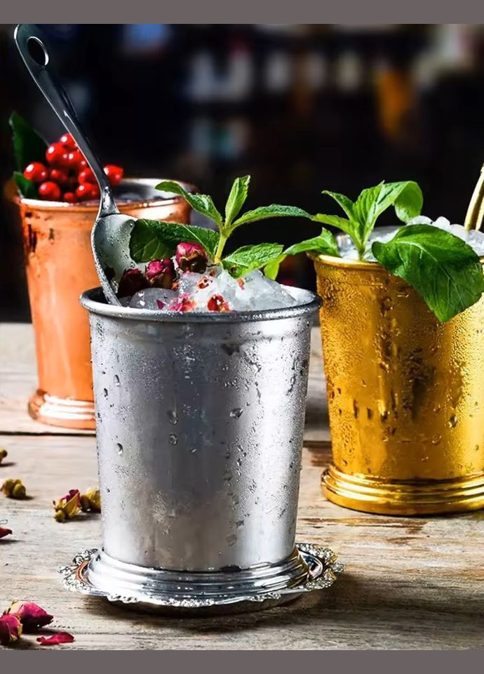 Склянка для мохіто 400 мл золото хайбол з нержавіючої сталі для охолоджених напоїв REMY-DECOR (300520749)