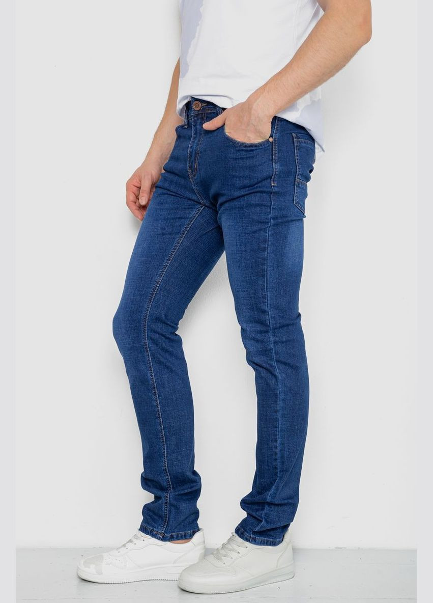 Синие демисезонные прямые джинсы мужские синие с потертостями размер 29 (sku_244r2310) Ager
