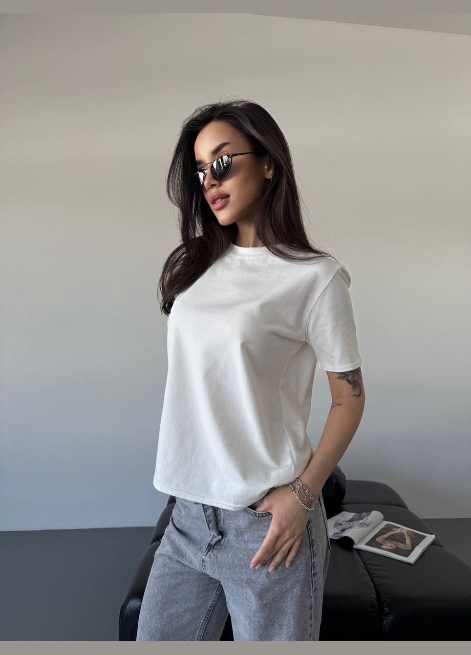 Однотонна базова футболка Fashion - (330103985)