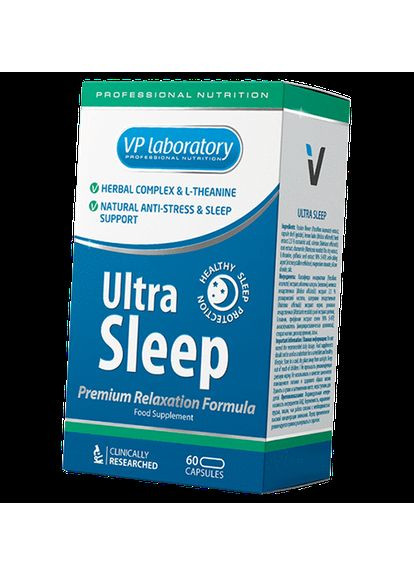 Растительный комплекс для сна, Ultra Sleep, VP laboratory 60капс (71099005) VPLab Nutrition (342757204)