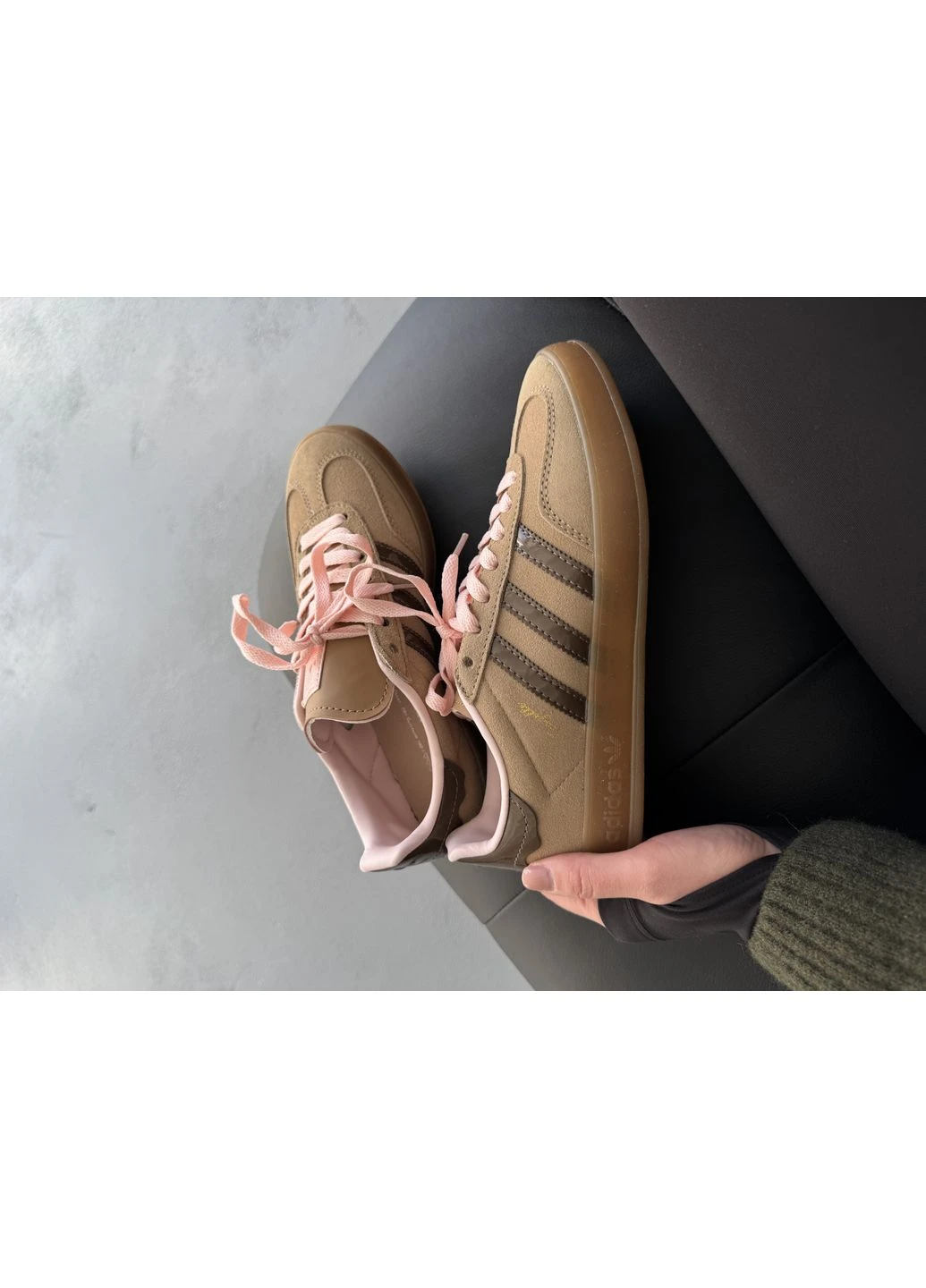 Коричневі кросівки чоловічі adidas gazelle indoor brown адідас газель коричневі демісезон No Brand
