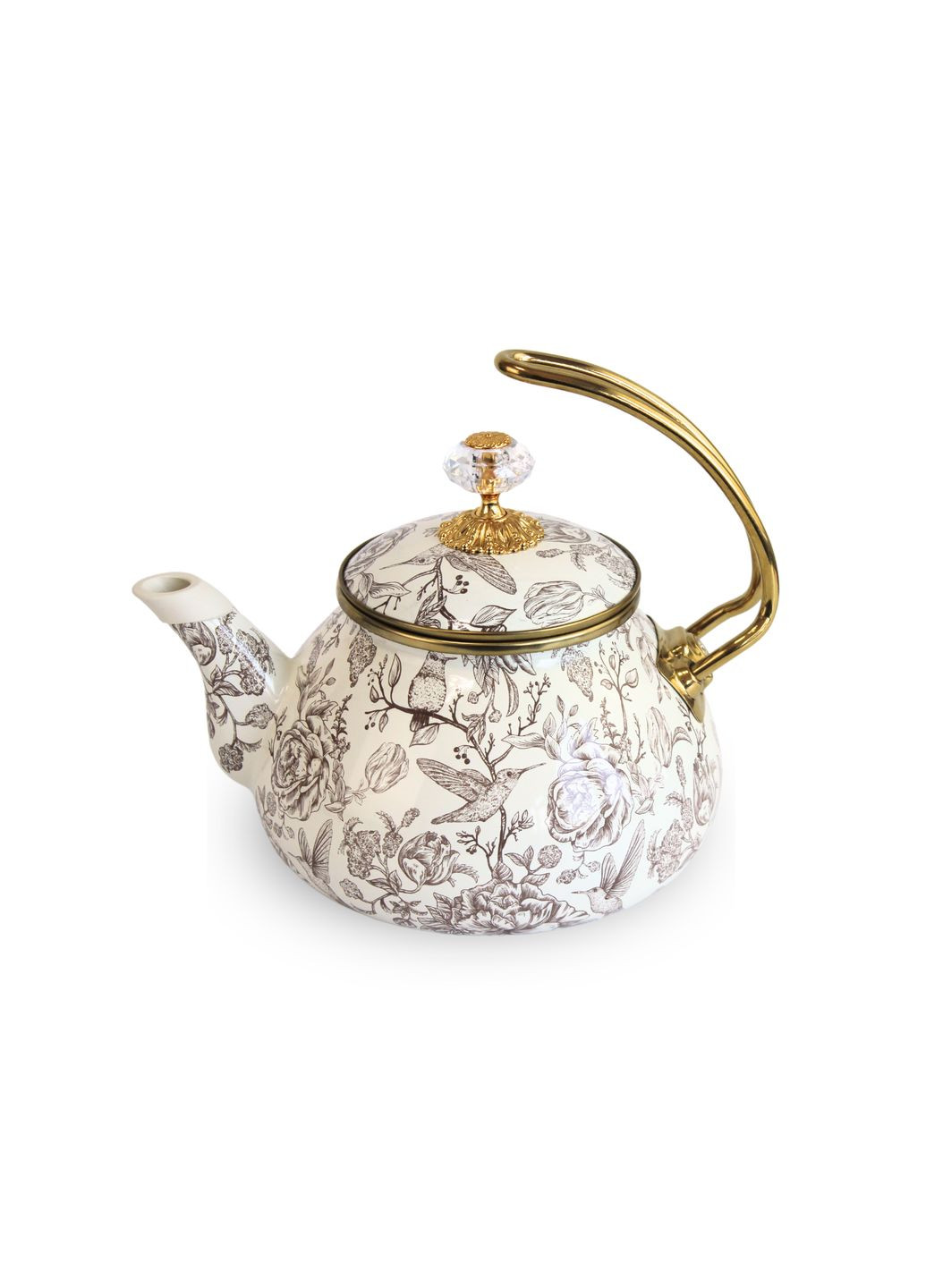 Чайник емальованний "BIRD" з кришкою, 2,2 л Elmani (360403666)