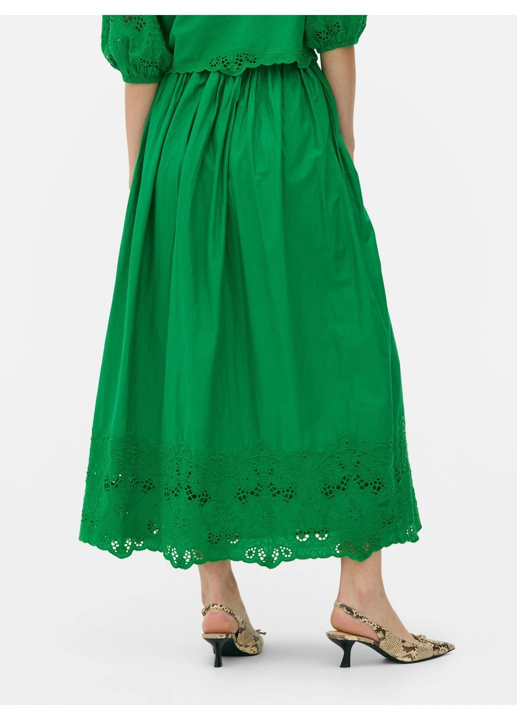 Зеленая юбка лето,зеленый, Primark