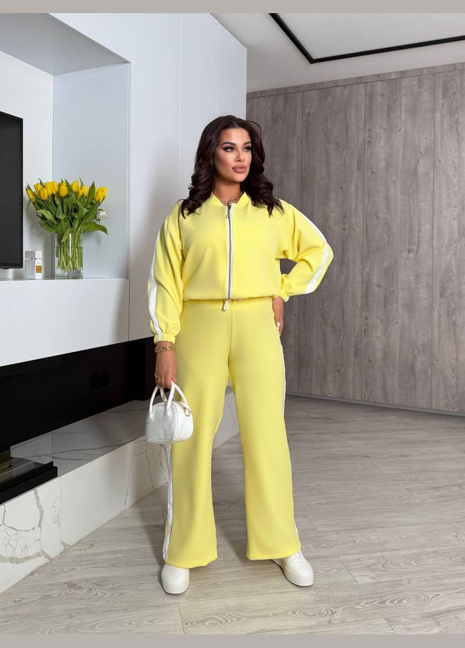 Стильный костюм с кофтой на молнии Fashion (340915061)