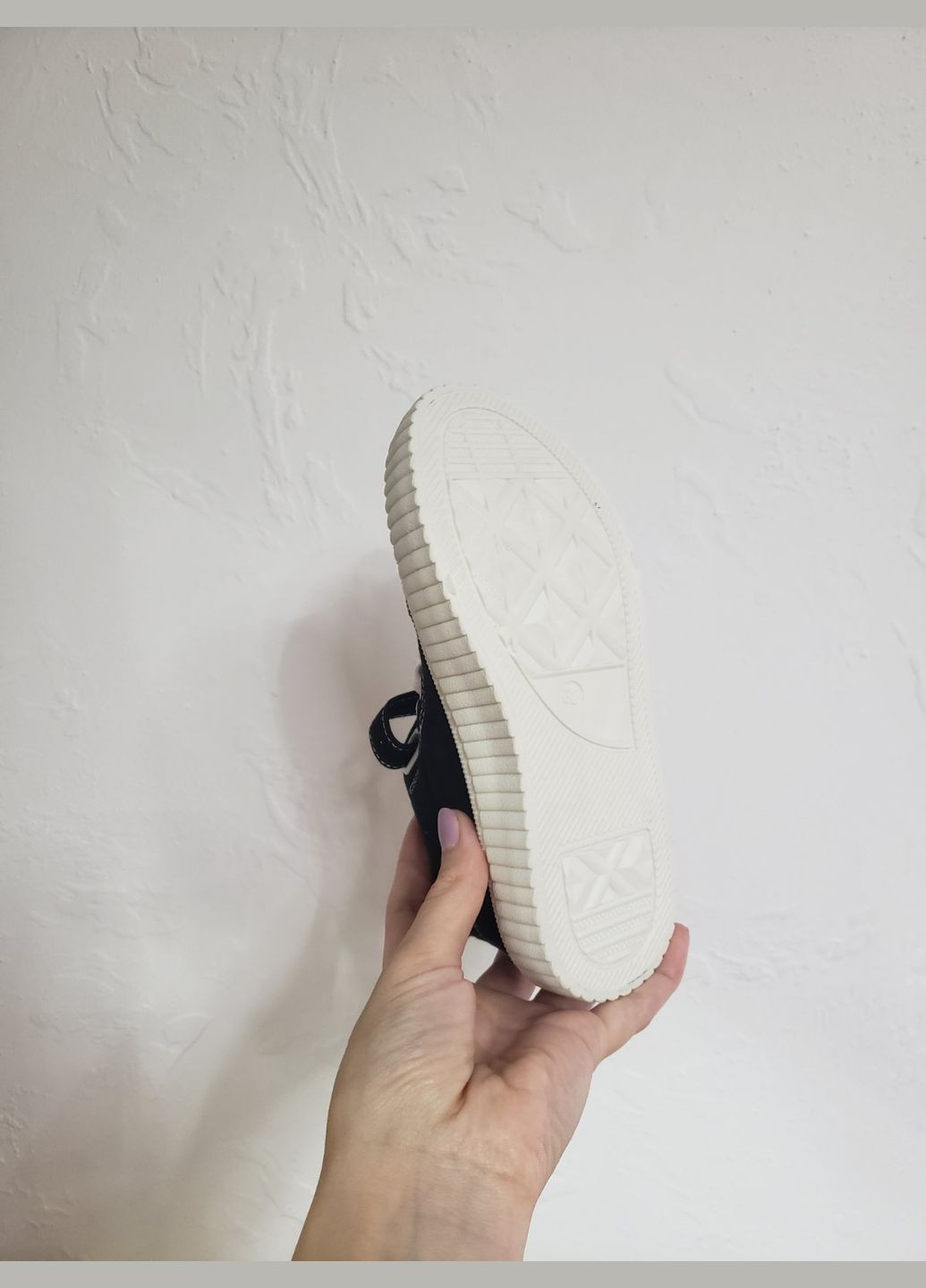 Чорно-білі кеди конверси текстильні на липучці No Brand