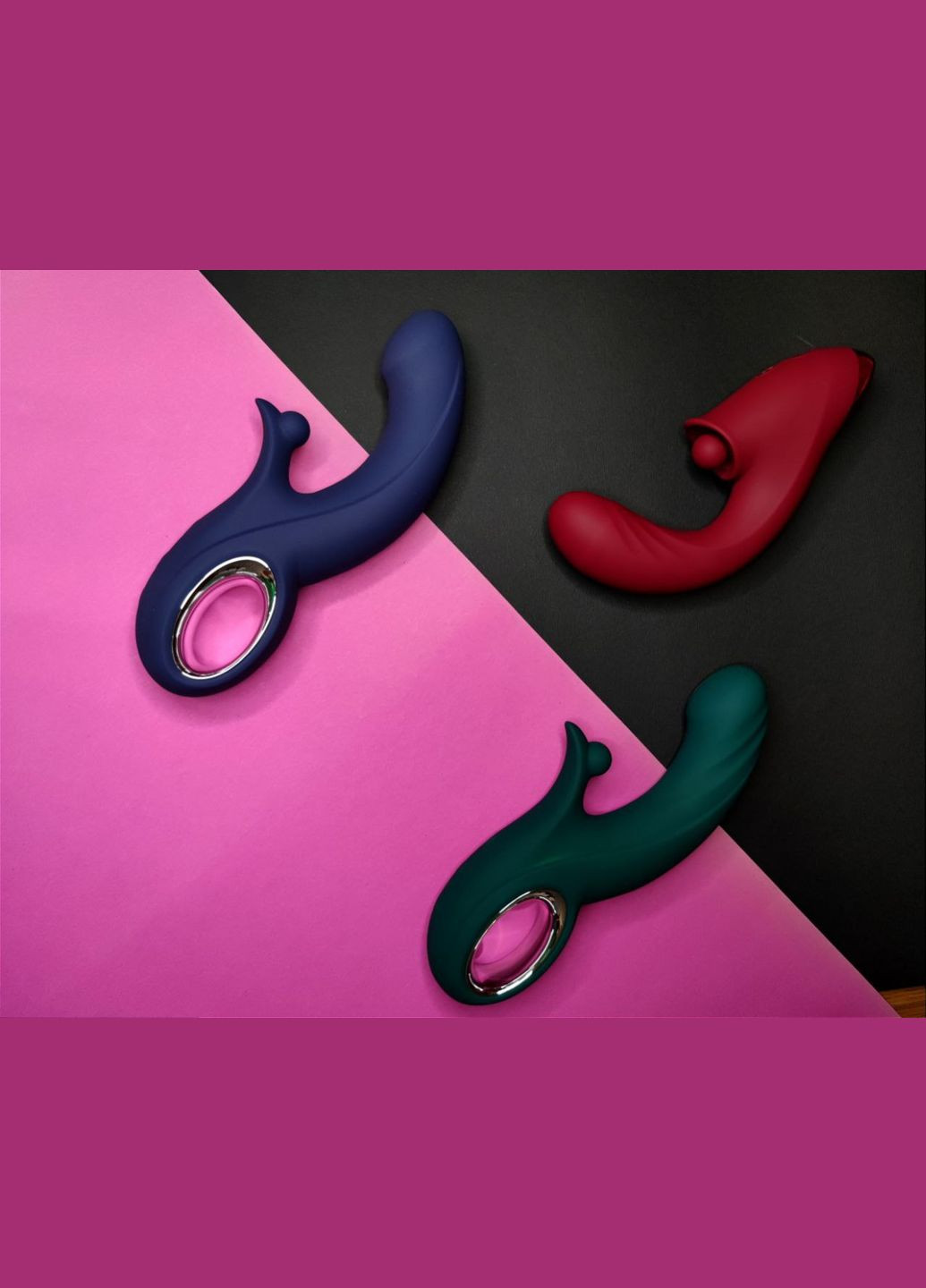 Вібратор-кролик Kissen Raider з фрикціями,, 20.3 см х 3.7 см Chisa (332201458)