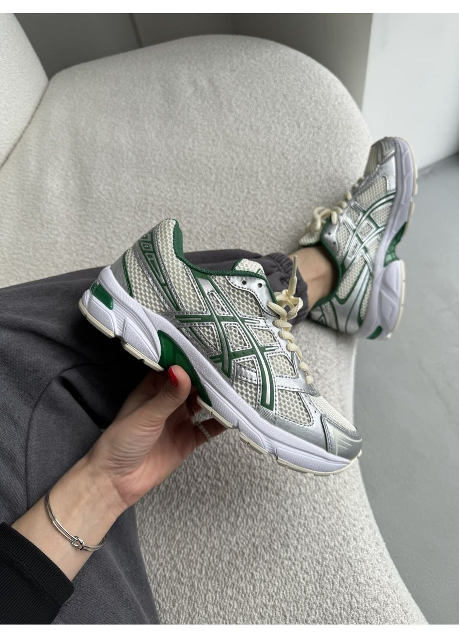 Сірі Осінні кросівки чоловічі asics gel-1130 silver / green асікс гель 1130 No Brand