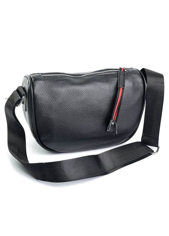 Сумка кожаная женская Кросс Боди функциональная черная NIUNIU (298616618)