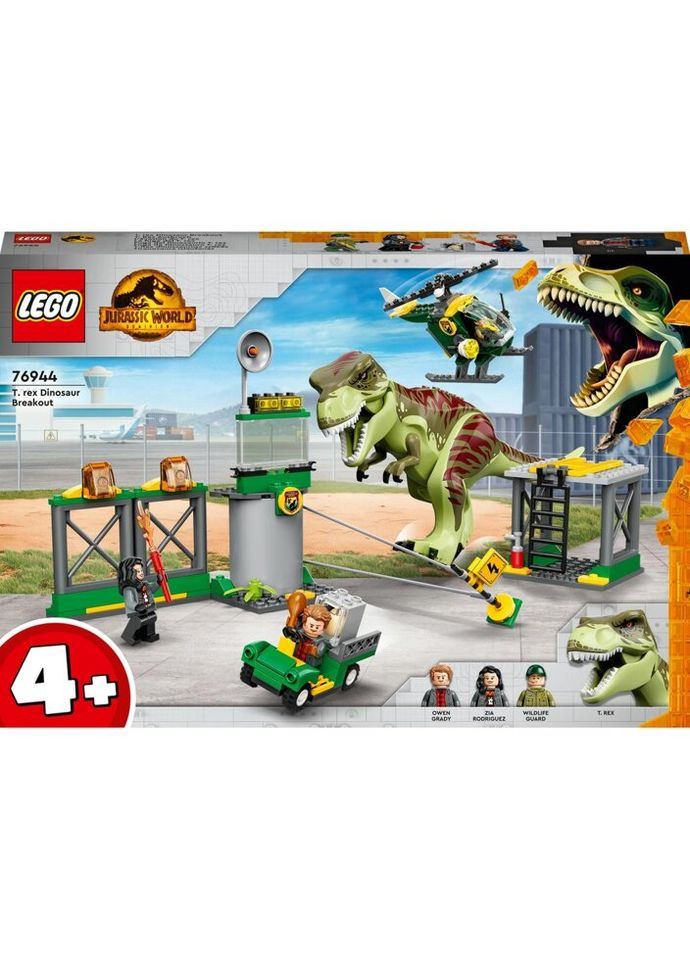 Конструктор Jurassic World Побег Тиранозавра 140 деталей (76944) Lego (281425558)
