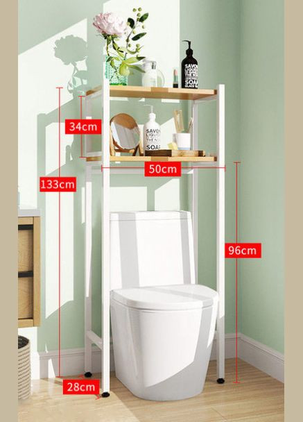 Стеллаж над унитазом из дерева Мафрак зефир-бланже (СУТ-00062001) No Brand (328293662)