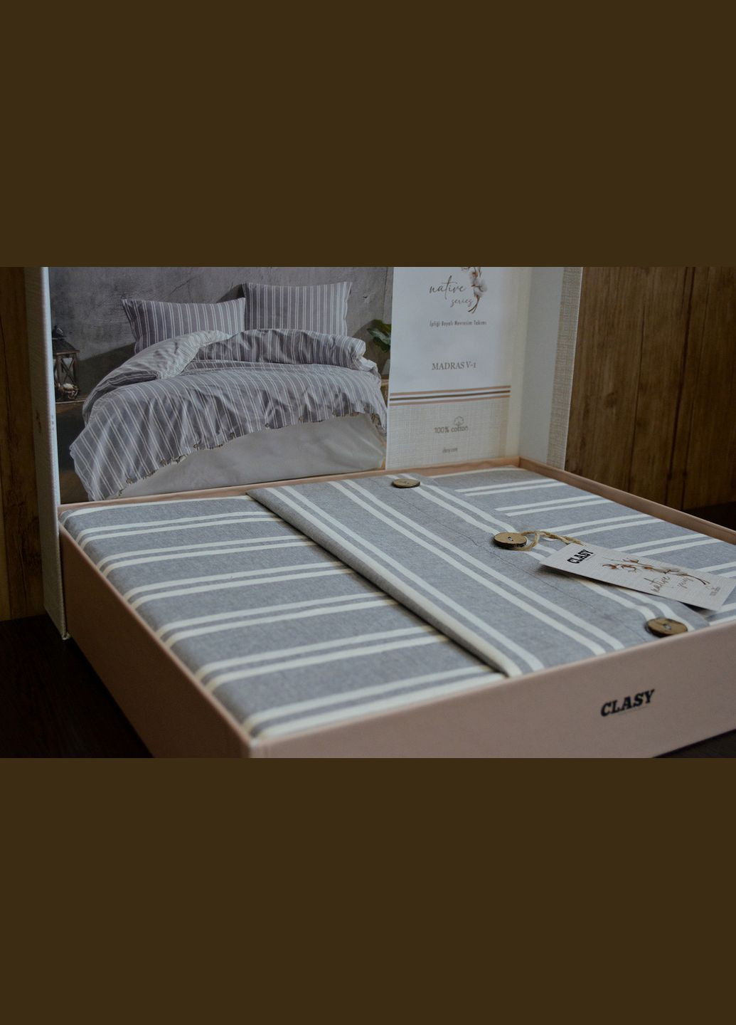 Постельное белье Native Series 200х220 см. Madras Clasy (318382705)