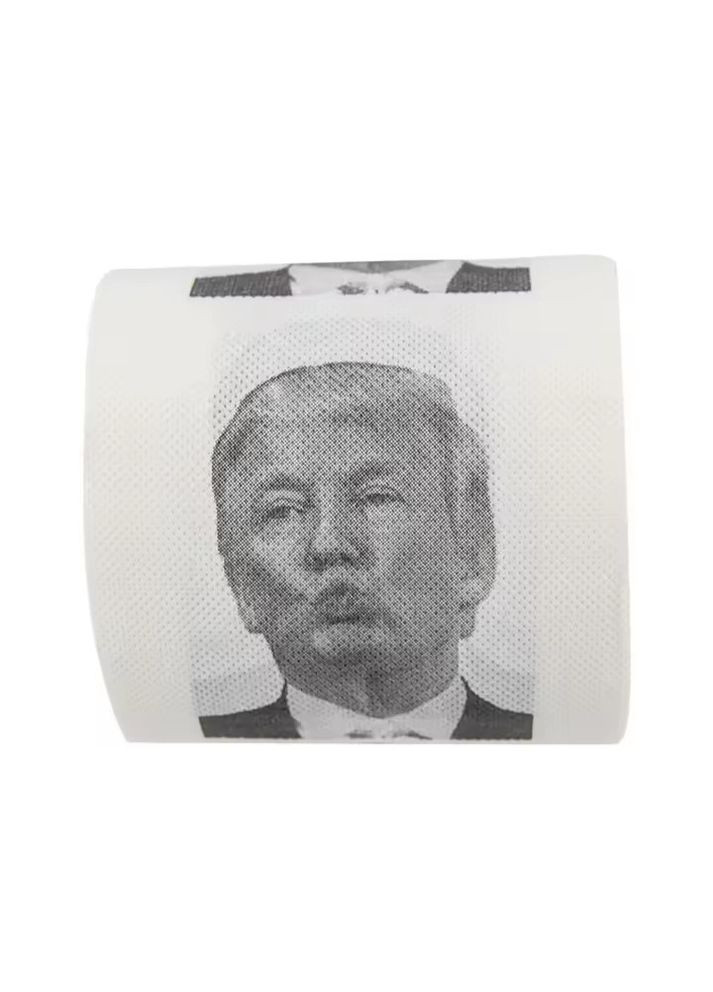 Рулонний туалетний папір, паперовий рушник з малюнком Трампа(жарт) No Brand (366220367)