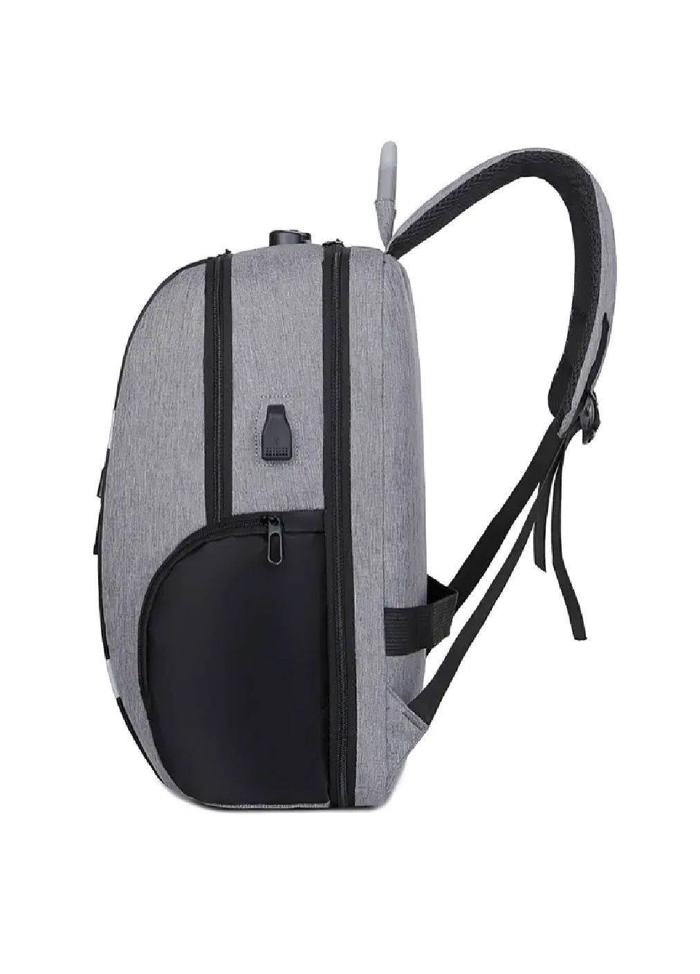 Міський повсякденний рюкзак з кодовим замком світловідбиваючими вставками кишенею для ноутбука 44х30х17 см (481722-Prob) Синій Unbranded (365657966)