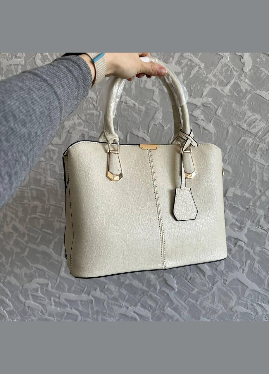 Женская сумка на плечо с длинным плечевым ремешком Молочный No Brand (298997012)