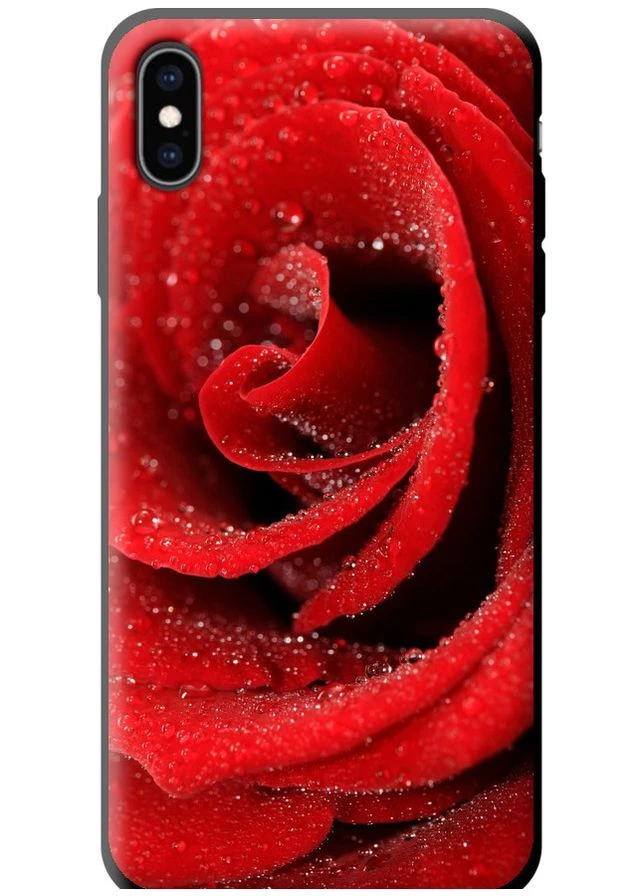 TPU чехол 'Красная роза' для Endorphone Apple iPhone XS Max (378340460)