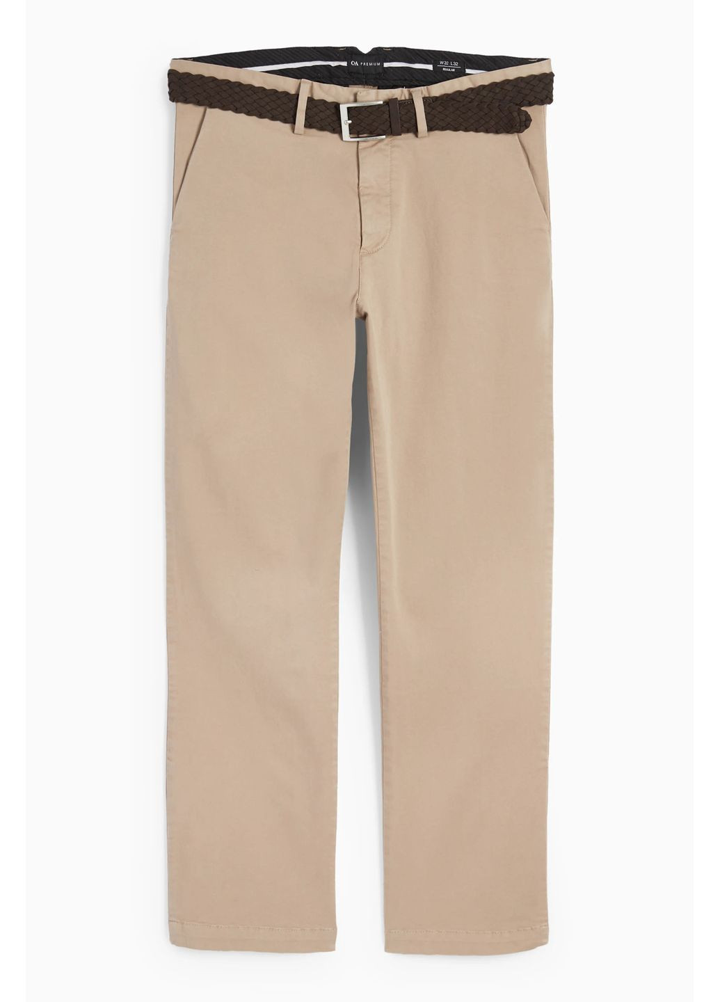 Бежевые кэжуал демисезонные брюки C&A