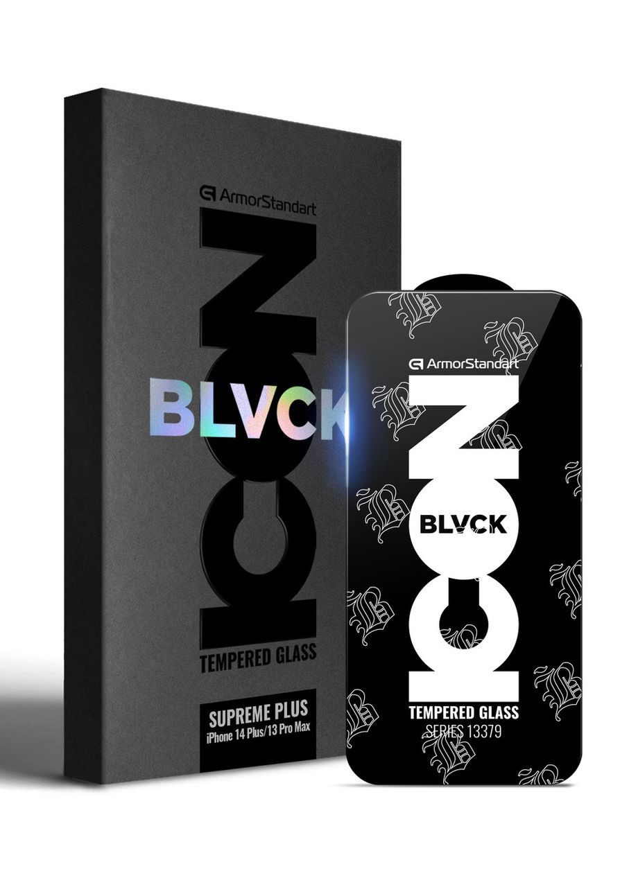 Захисне скло Supreme Black Icon 3D для Apple iPhone 14 Plus/13 Pro Max (ARM60016) ArmorStandart (327887824)