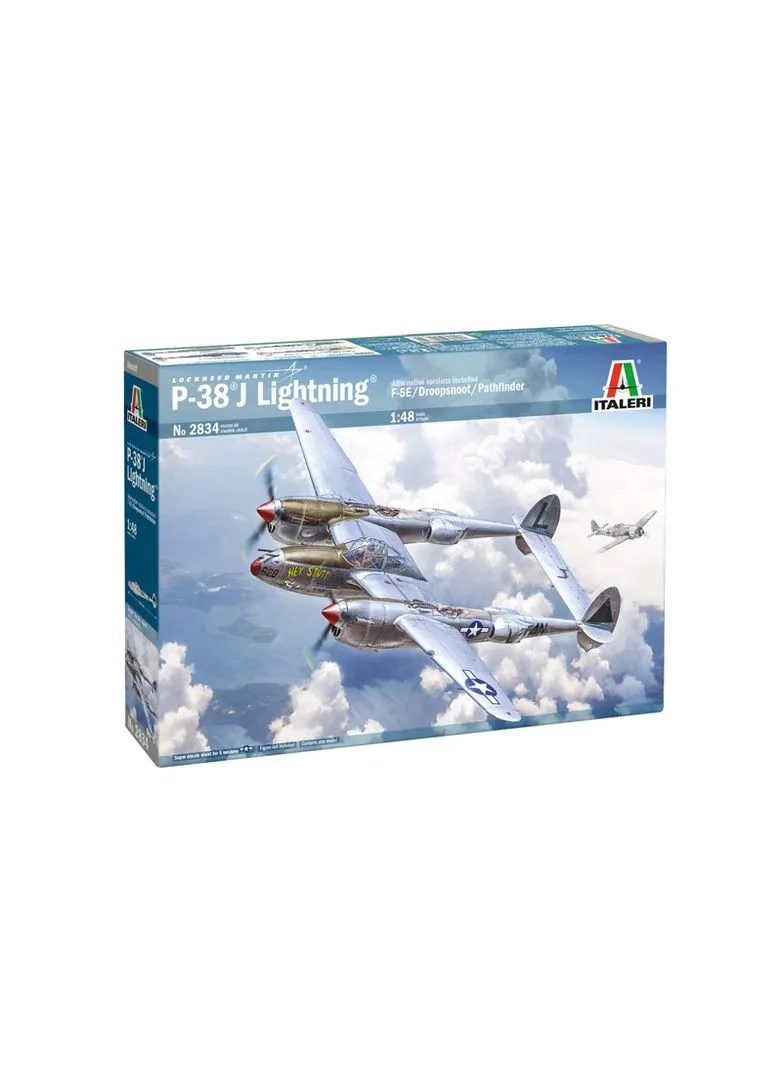 Збірна модель 1:48 Винищувач-розвідник P-38 J E.T.O. (IT2834) Italeri (388379128)