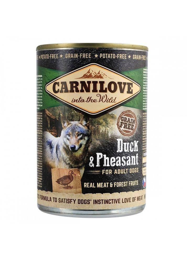 Влажный корм Duck & Pheasant для собак, утка и фазан, 400 г Carnilove (355255497)