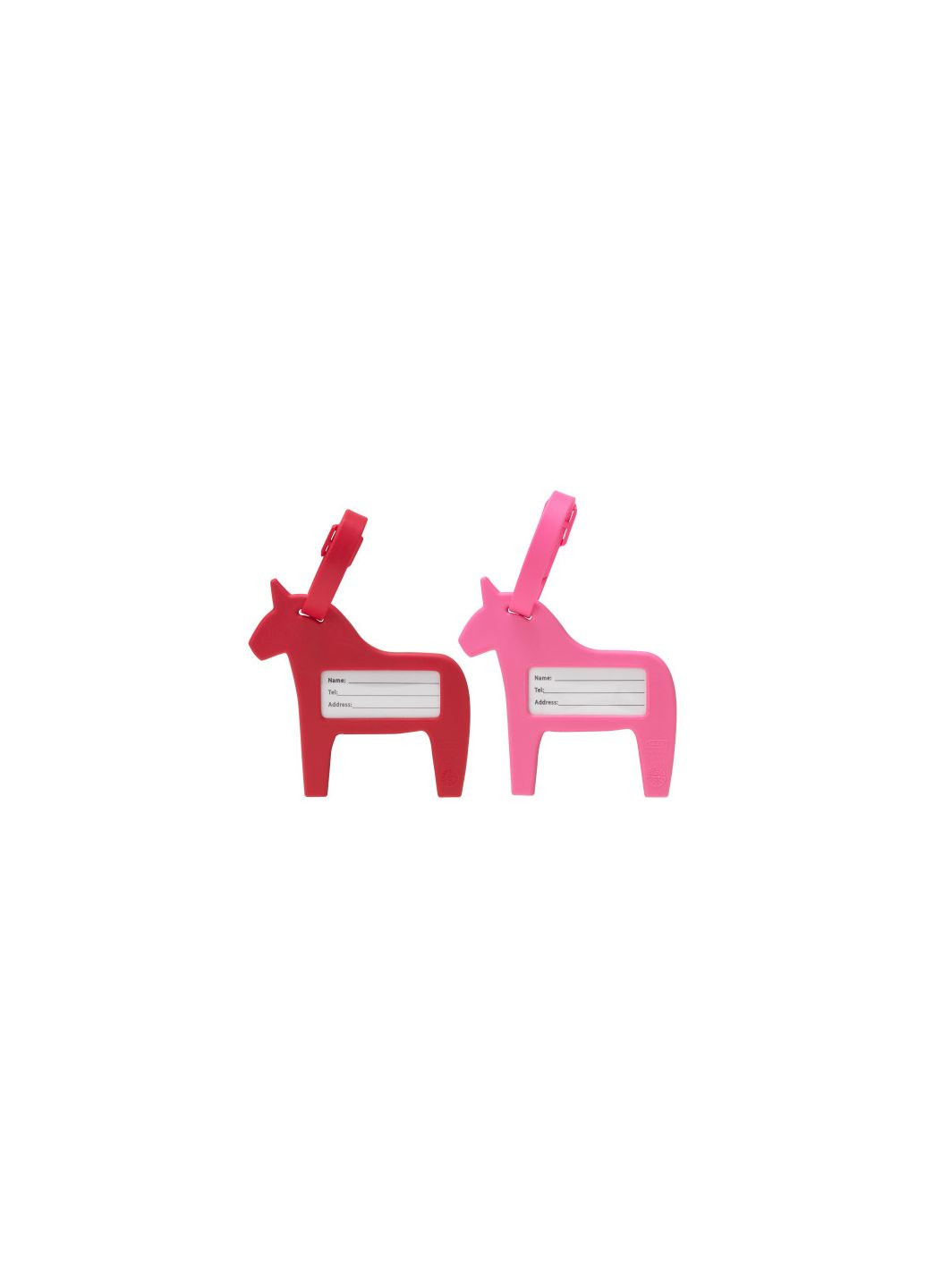 Бірка на багаж рожевий/червоний IKEA (277964853)