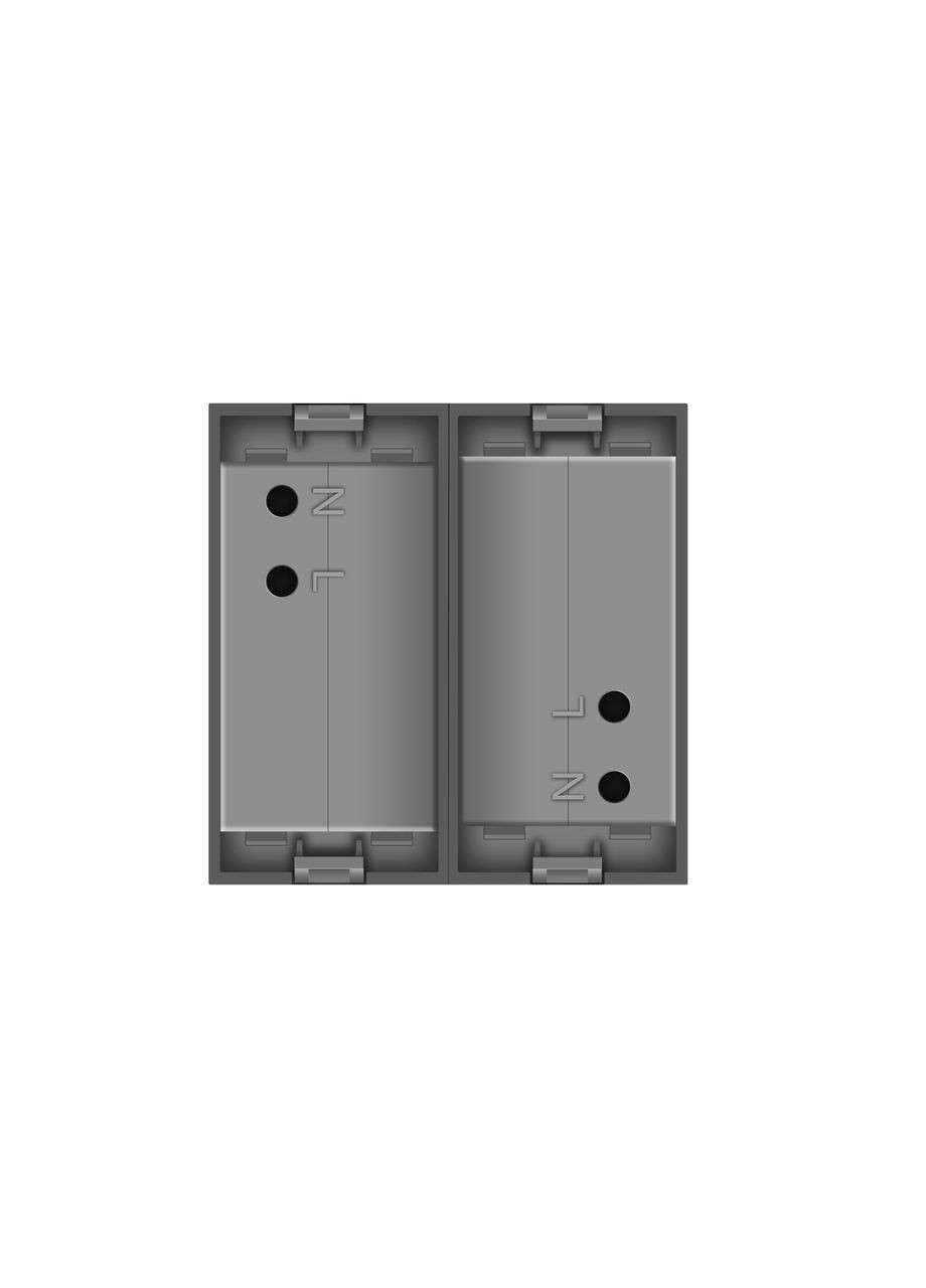 Подвійна розетка USB сіра, з блоком живлення 2×USB-A 5V/2.1A, 2×10Вт, модуль (VL-FCUA-2IP) Livolo (370985066)