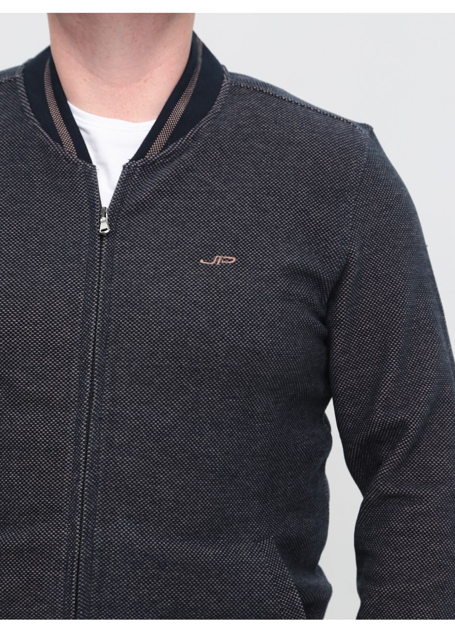 Кофта мужская темно-синяя на молнии большие размеры Jean Piere Пряма (367582977)