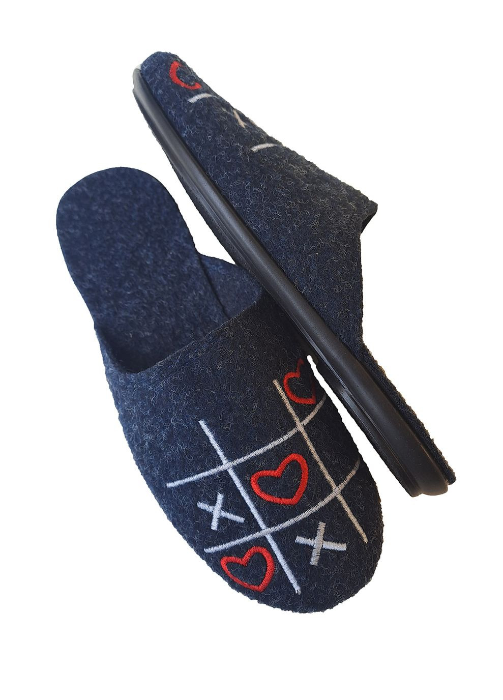 Синие тапочки женские закрытые Белста