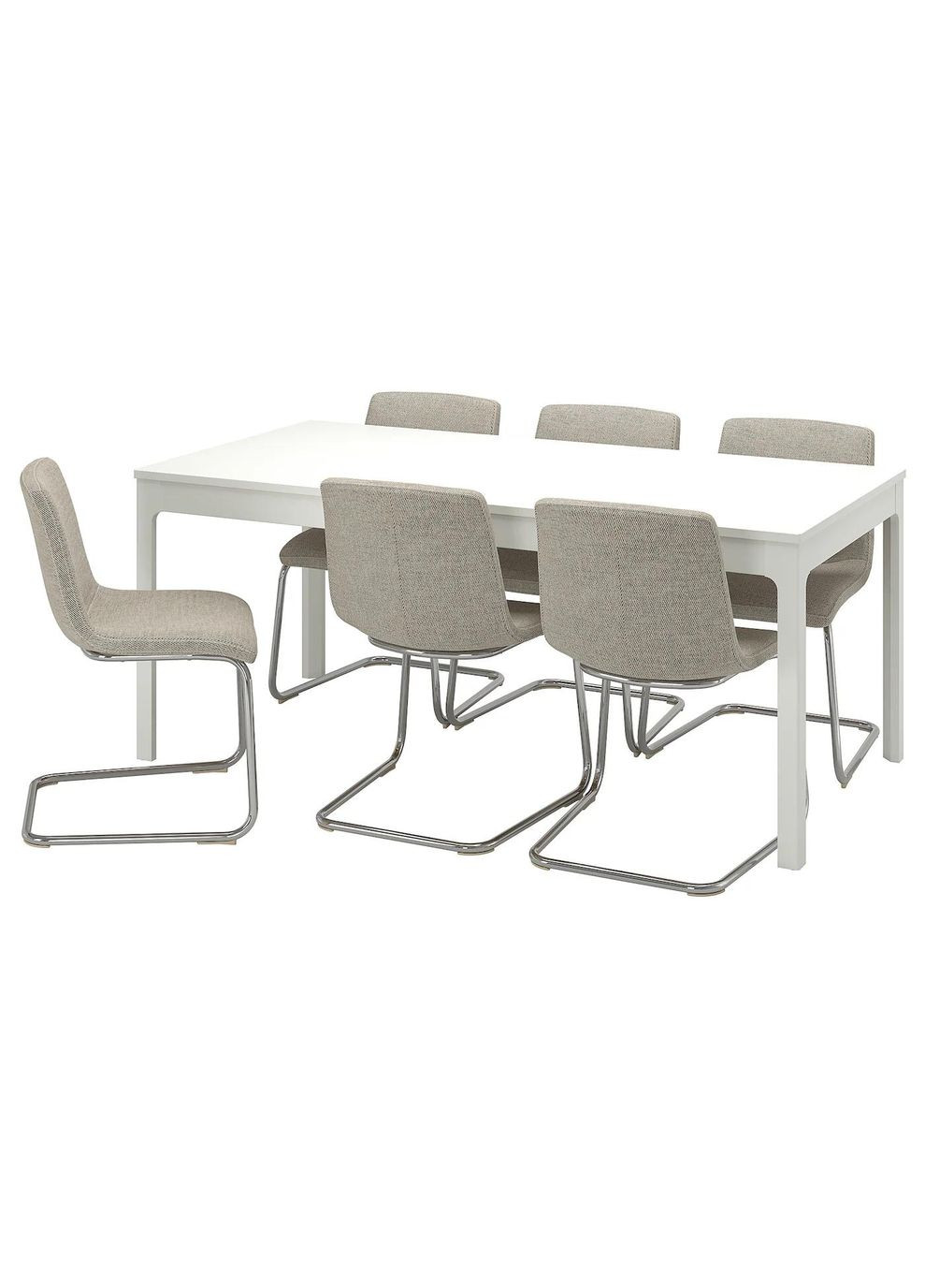 Стіл і 6 стільців ІКЕА EKEDALEN / LUSTEBO 180/240 см (s39523507) IKEA (278406296)