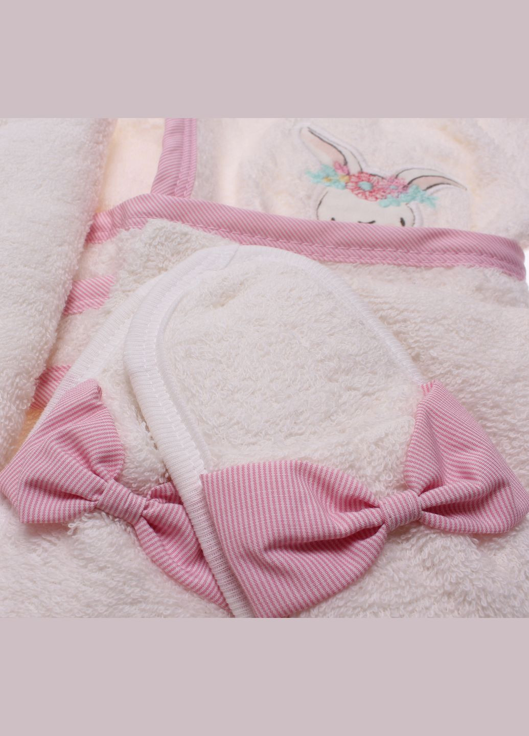 Халат + Рушничок + Тапки + Рукавичка 66190 Кремовий Bimini (306544185)