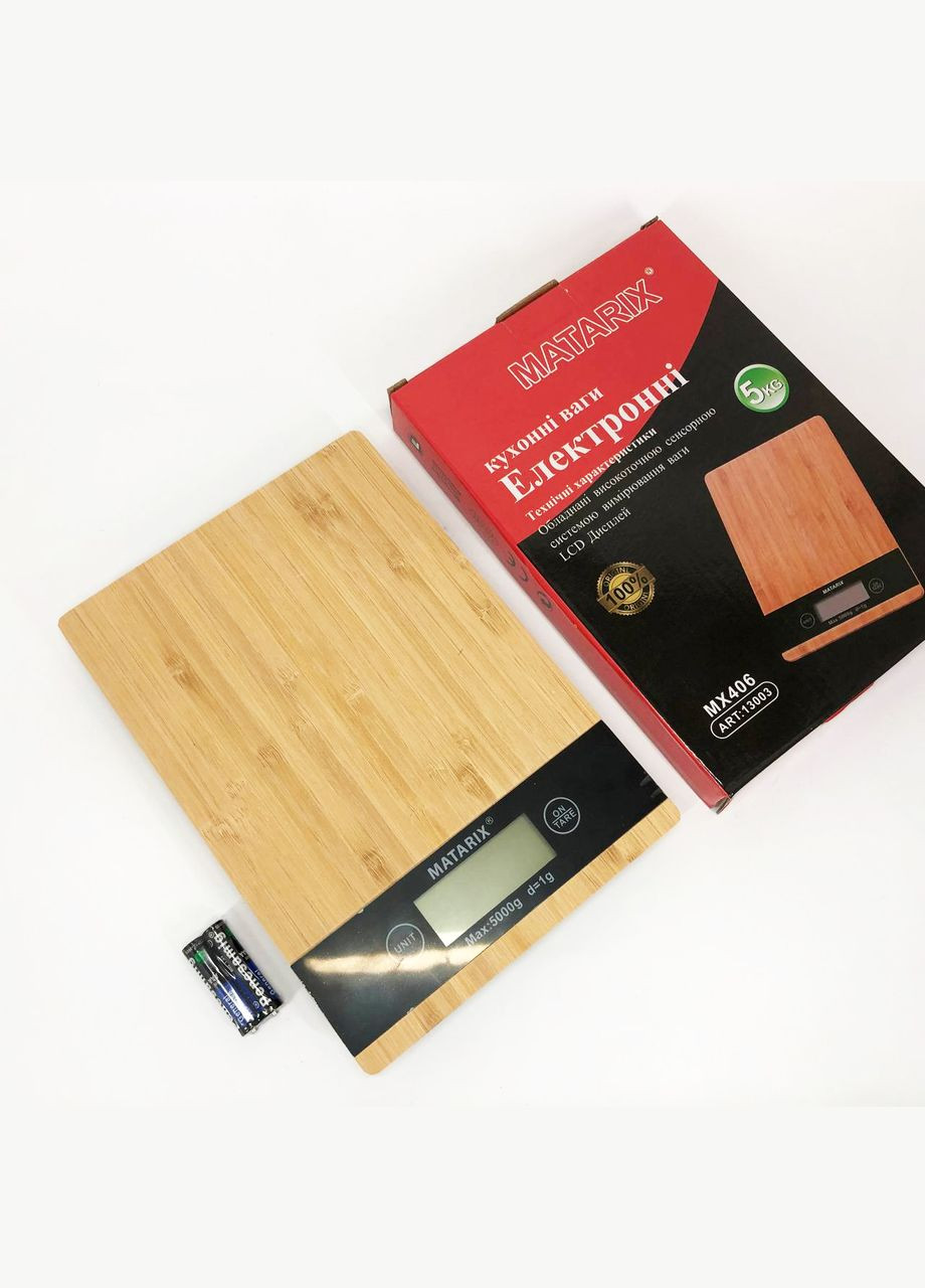 Весы кухонные MATARIX MX-406 5кг Wood, Кухонные весы для приготовления блюд, Весы для домашней кухни Domotec (364665578)