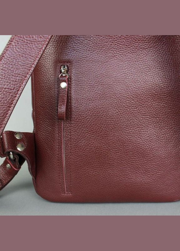 Рюкзак женский кожаный Groove M марсала флотар The Wings (301871160)