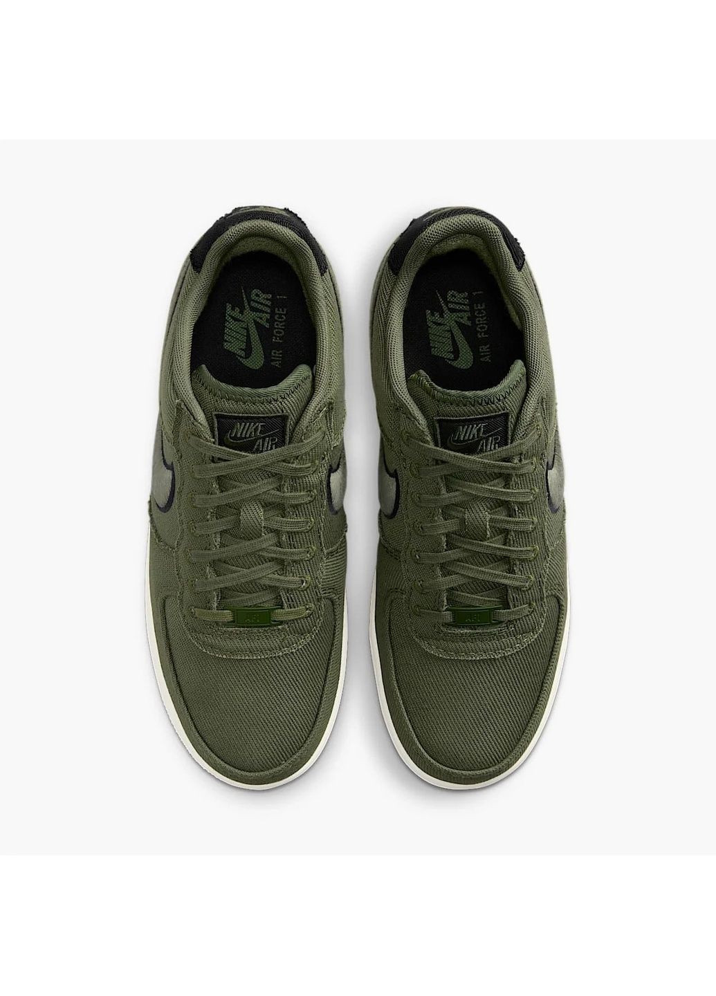 Зеленые кроссовки мужские air force 1 low canvas green Nike