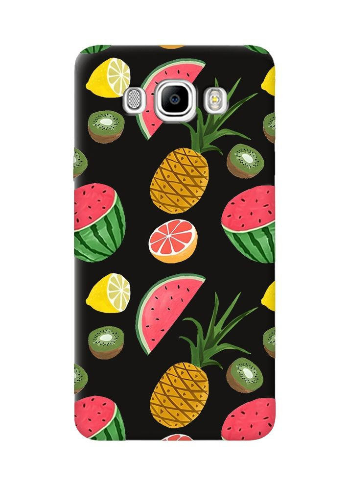 Матовий чорний чохол на Samsung Galaxy J7(2016) J710:: Фруктовий мікс (принт 347) Creative (360694299)