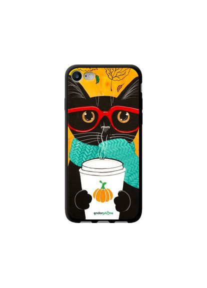 Чохол на iPhone SE 2022 Осінній кіт "4026b-3737-2448" Endorphone (365810744)
