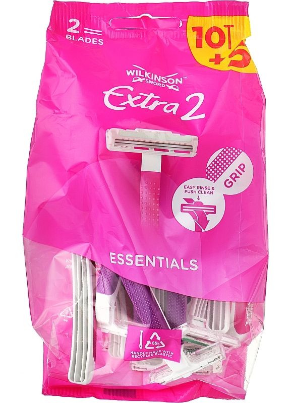 Одноразовые станки, 10+5 шт. Extra 2 Beauty 15шт (2-954558) Wilkinson Sword (369790039)