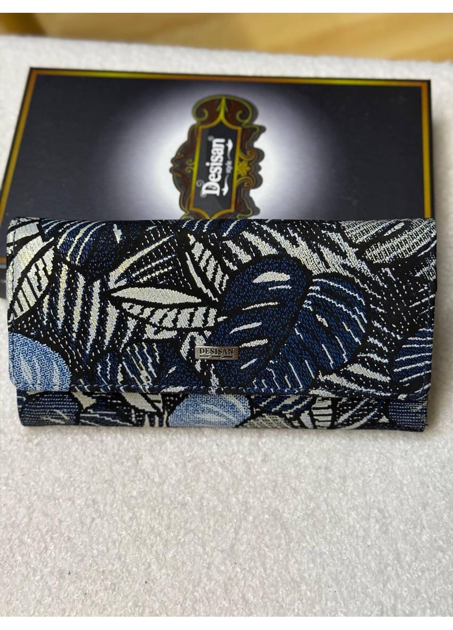 Гаманець жіночий, натуральна шкіра квітковий принт (173-755) Desisan (371883437)