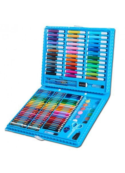 Набор для творчества Art Set 150 предметов в чемоданчике – голубой No Brand - (365263610)