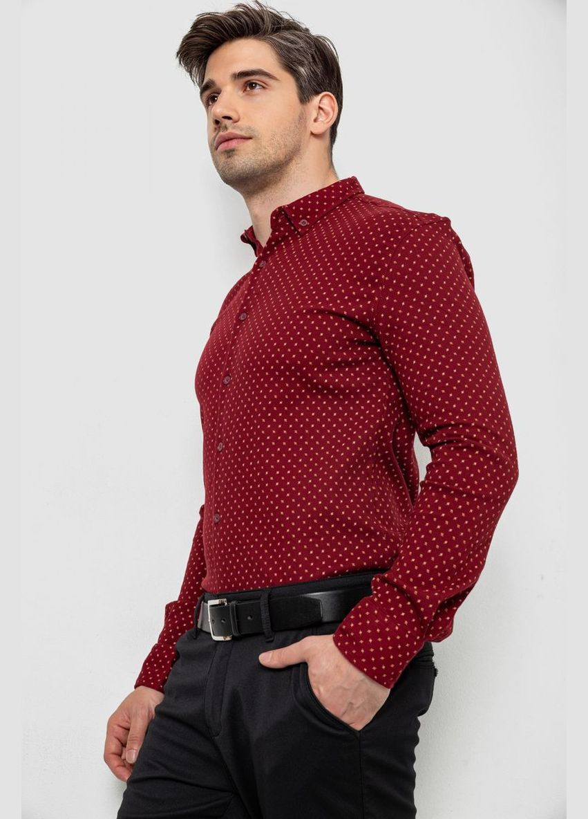 Бордовая рубашка Ager