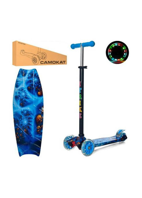 Самокат дитячий триколісний, колеса, що світяться iTrike (302980785)