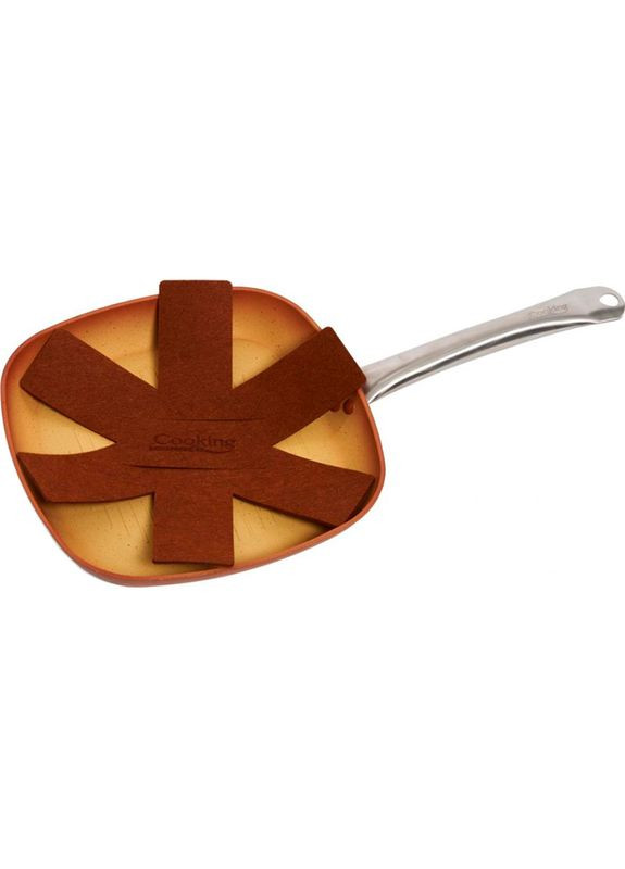 Сковорода-гриль Ceramica Do Brazil 28x28 см Sand (HR-BET-ERH28GR) HEINNER (323132938)