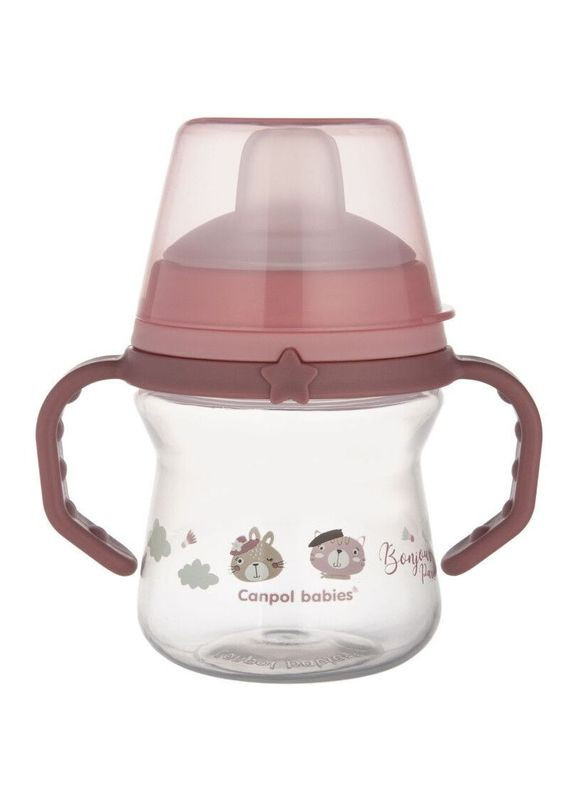 Кружка тренировочная First Cup Bonjour Paris, 150 мл, розовый () Canpol Babies 56/612_pin (328397344)