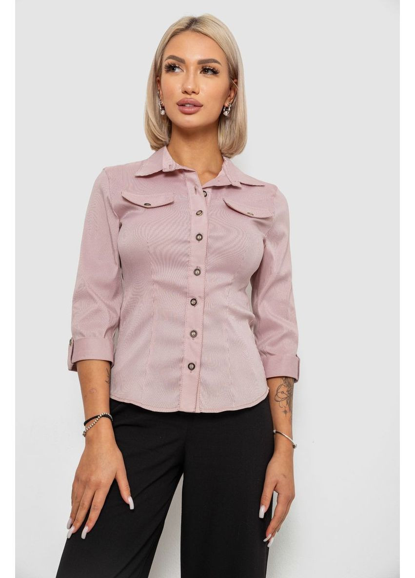 Сорочка класична в смужку, колір бузковий, 230R643 Ager (370367883)