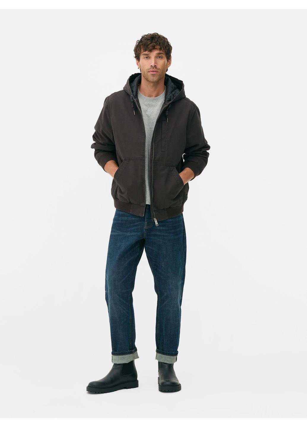 Бомбер демисезон,черный, Primark (360620107)