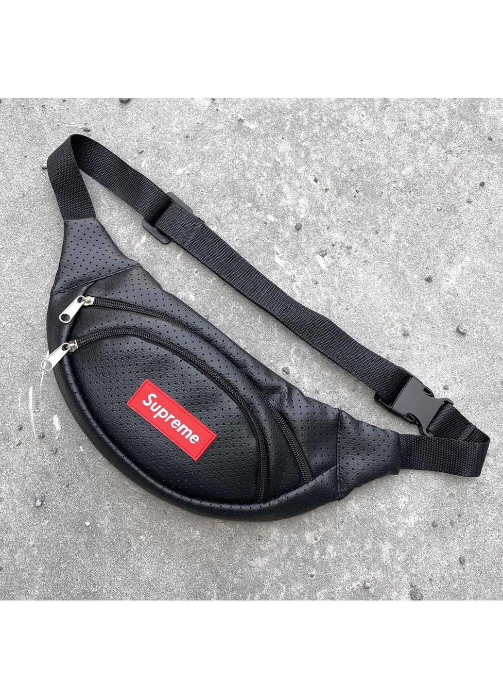 Бананка из перфорированного кожзама удобна универсальна No Brand (360817945)